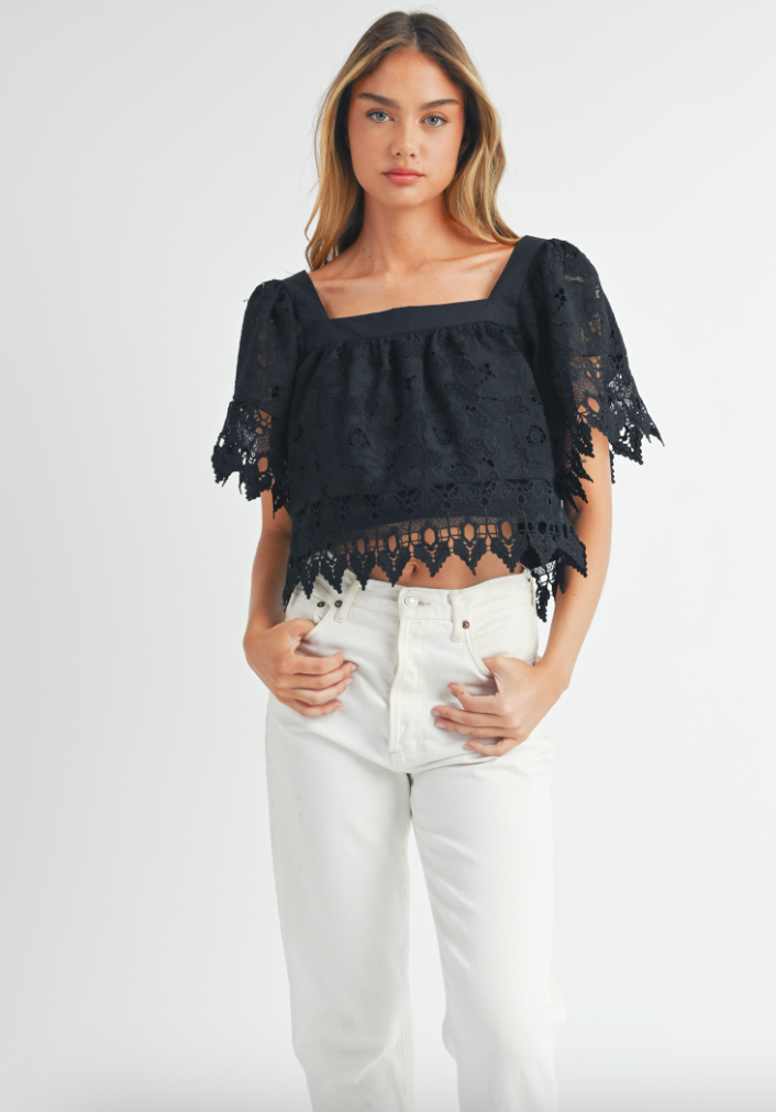 MABLE CROCHET DARLING TOP