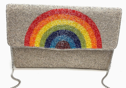 PIZZAZZ BEADED CLUTCH