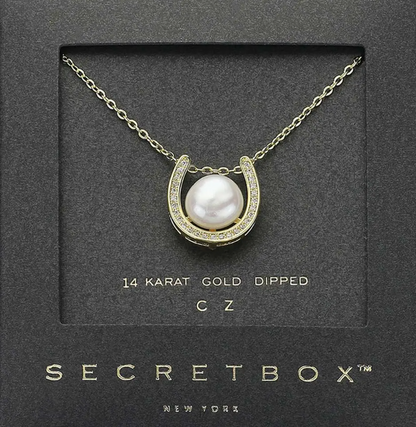 SECRET BOX HORSESHOE NECKLACE