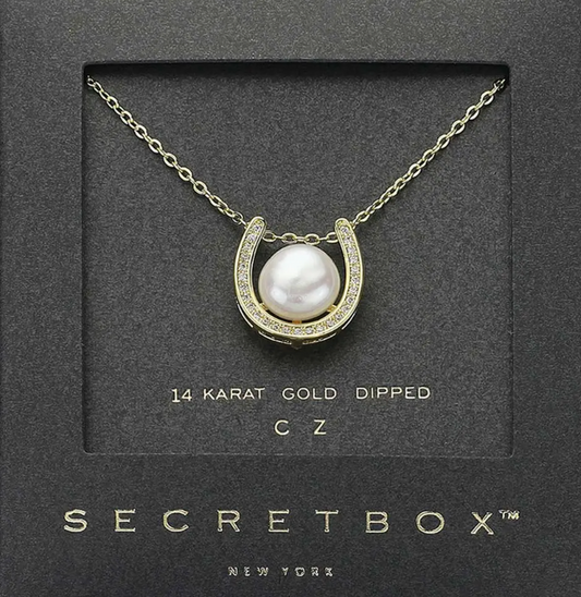 SECRET BOX HORSESHOE NECKLACE