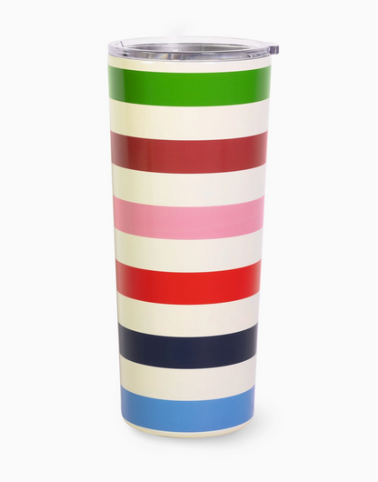 KATE SPADE ADVENTURE STRIPE TUMBLER
