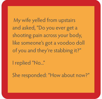 DRINKS ON ME COASTERS