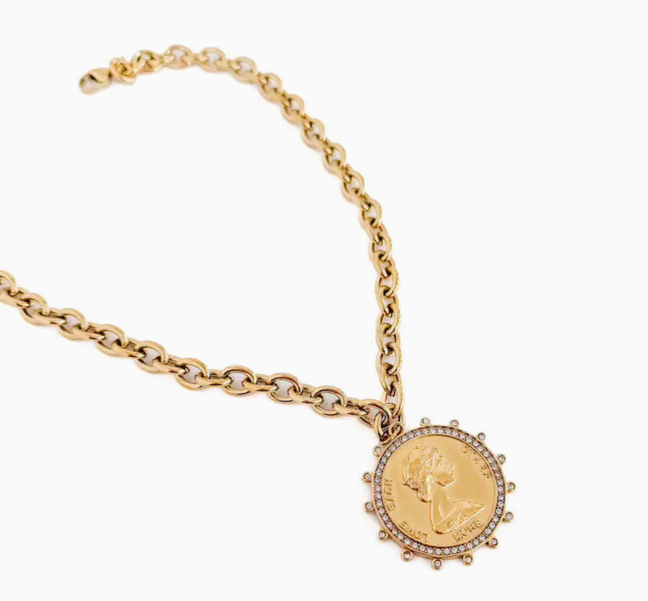 PRETTY SIMPLE LOVE MORE PENDENT NECKLACE