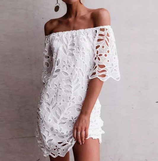 HIDDEN BRAND HOLLOW MINI DRESS
