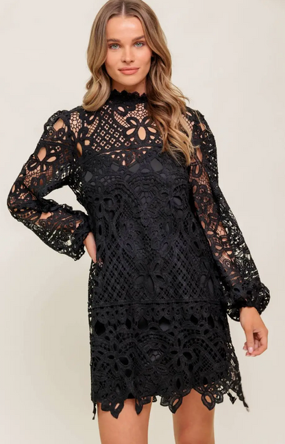 FLYING TOMATO LACE MINI DRESS