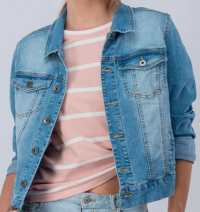 URBAN DAIZY DIRTY DENIM JACKET