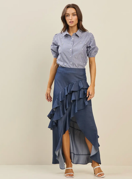 ABLE INDIGO SKIRT