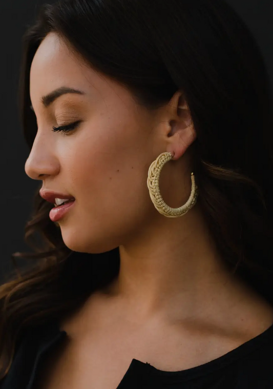 PANACHE WOVEN HOOPS