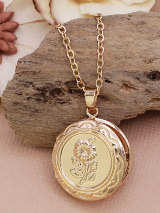 ZAD FLOWER POWER LOCKET NECKLACE