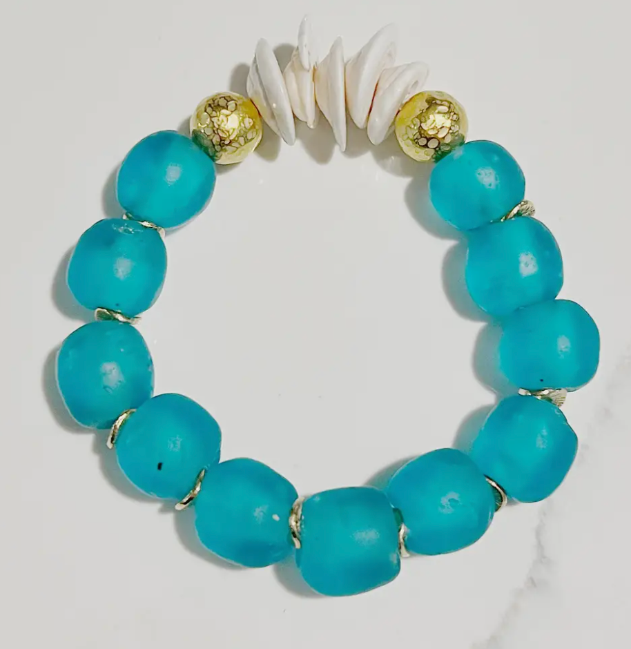 GENTRY BY JENNA SALLY SEASHELL BLUE BRACELET