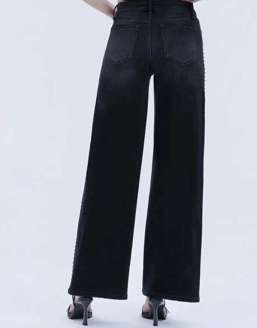 FLYING MONKEY NAILED IT BLACK DENIM JEANS