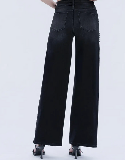 FLYING MONKEY NAILED IT BLACK DENIM JEANS