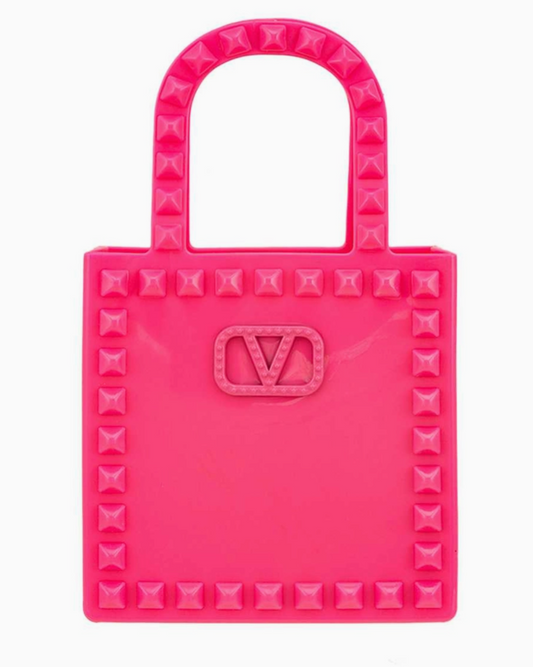 DOWNTOWN V BUCKLE MINI JELLY BAG
