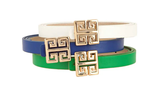 DOWNTOWN GREEK KEY BELT