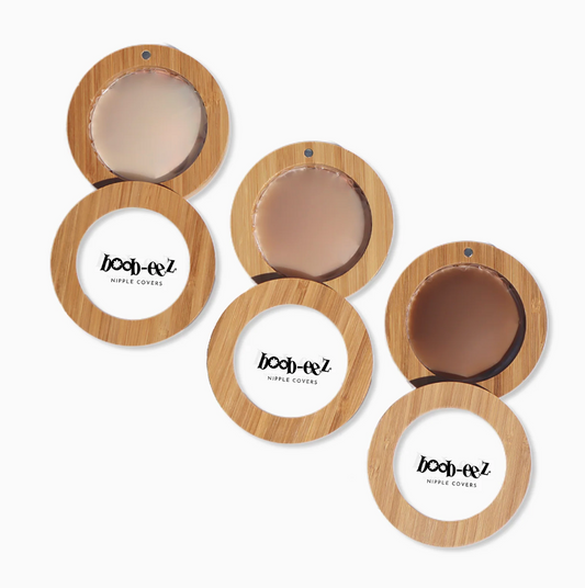 BOOB-EEZ BAMBOO COMPACT + NIPPLE COVERS