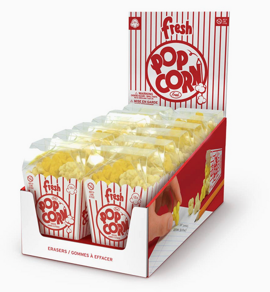 FRED FRESH POPCORN ERASERS
