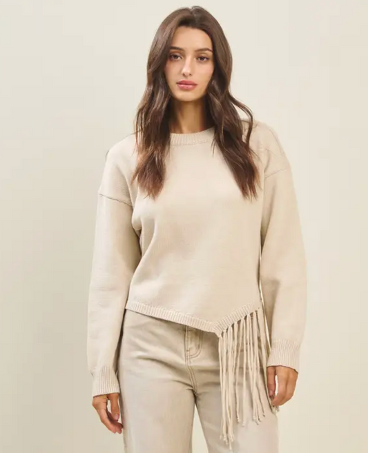 ABLE ASHLEY FRINGE SWEATER