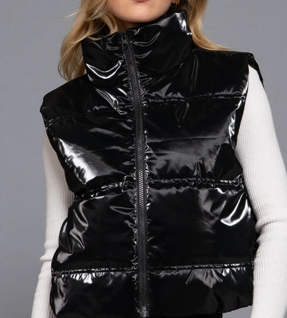 ACTIVE B  GLOSS PUFFER VEST