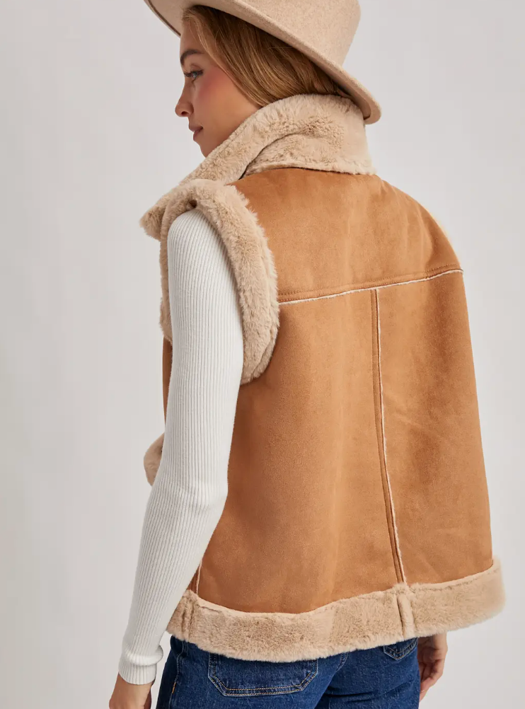 BLUIVY DENVER SHEARLING VEST