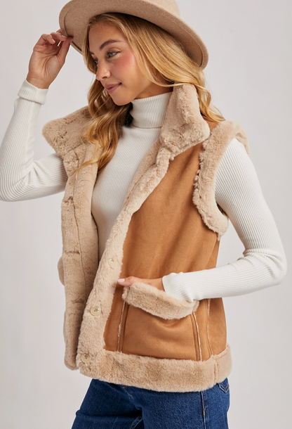 BLUIVY DENVER SHEARLING VEST