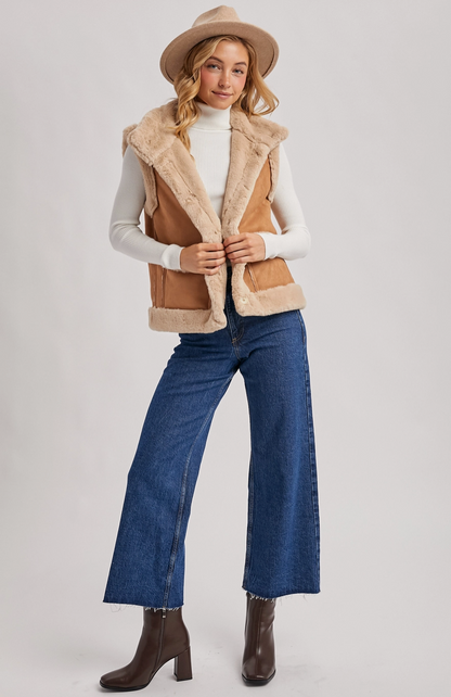 BLUIVY DENVER SHEARLING VEST