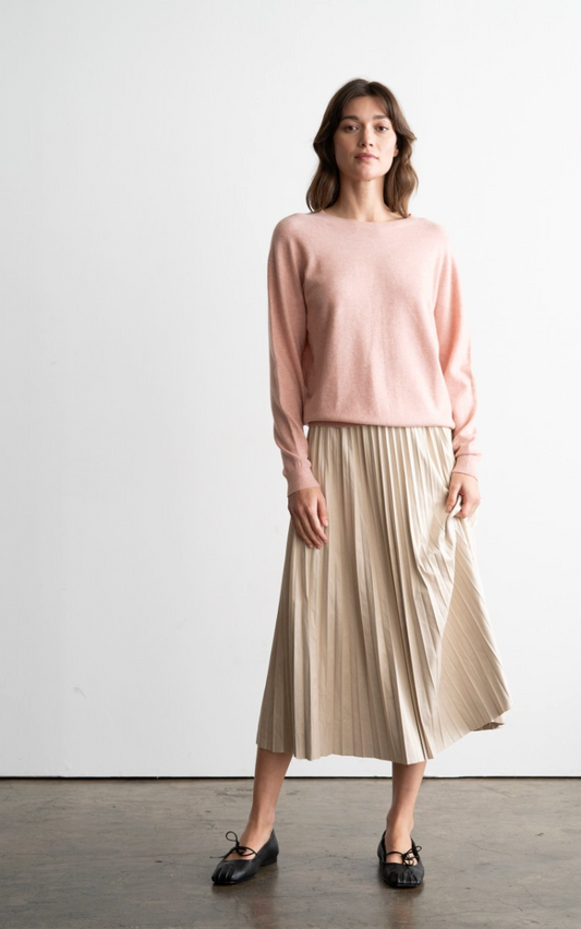 ELLE GREY SOFTIE CREWNECK SWEATER
