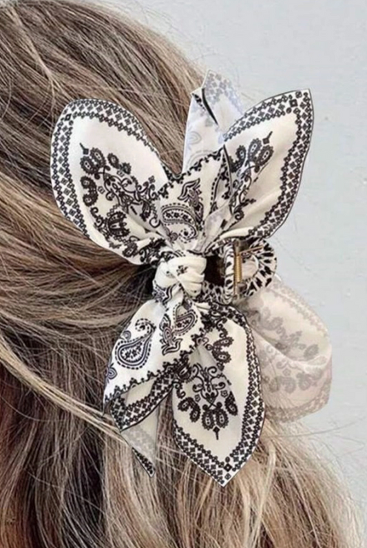 1 THE WOMAN PAISLEY HAIR CLIP
