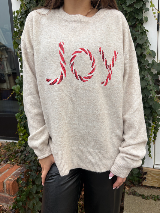 WISHLIST CANDY CANE SWEATER
