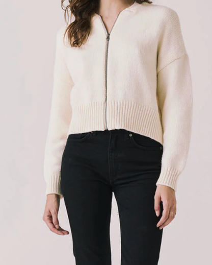 CHASER THE CLOUD ZIP CARDIGAN