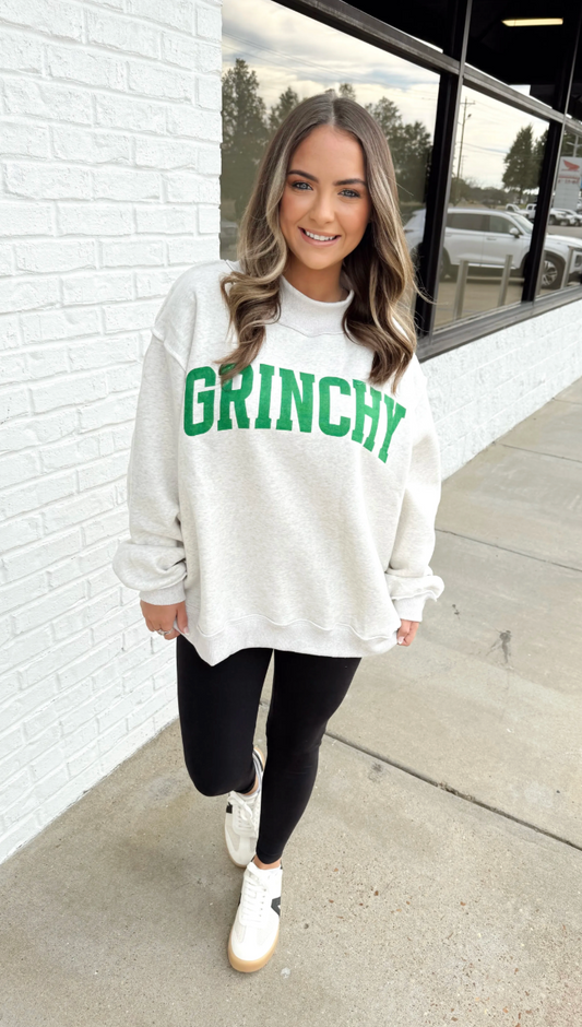 BUCKETLIST NAUGHTY GRINCH SWEATER