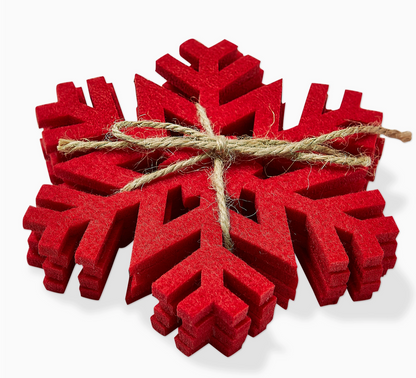 TAG SNOWFLAKE COASTERS