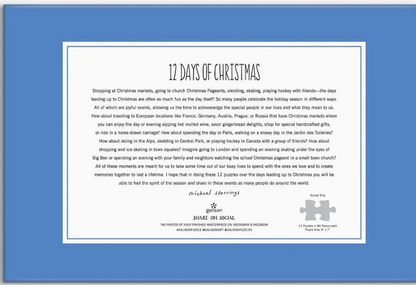 CHRONICLE BOOKS 12 DAYS OF XMAS PUZZLE
