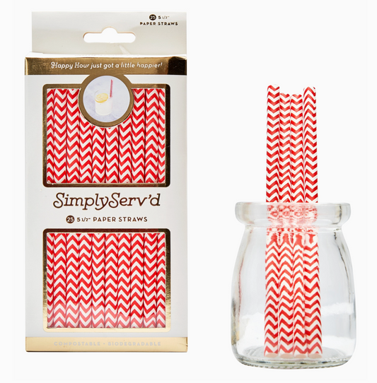 SOPHISTIPLATE CHRISTMAS SPIRIT STRAWS