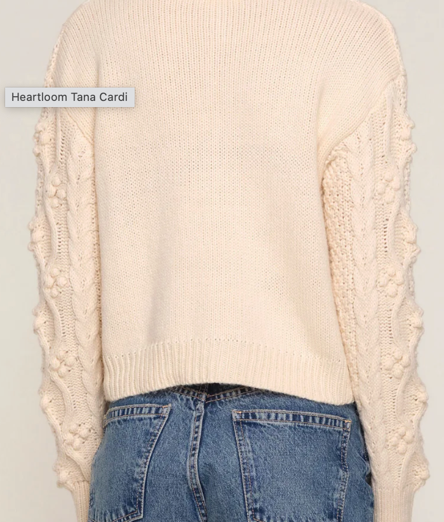 HEARTLOOM FROSTED PEARL CARDIGAN