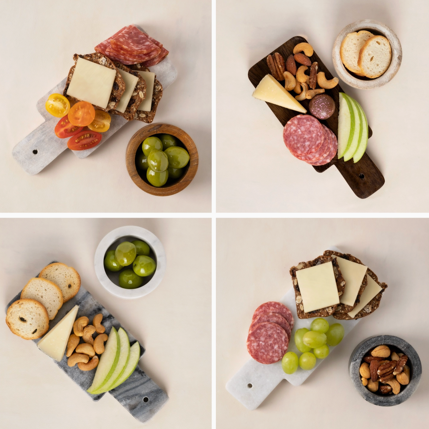 MADE MARKET MARBLE & WOOD MINI BOARD SET