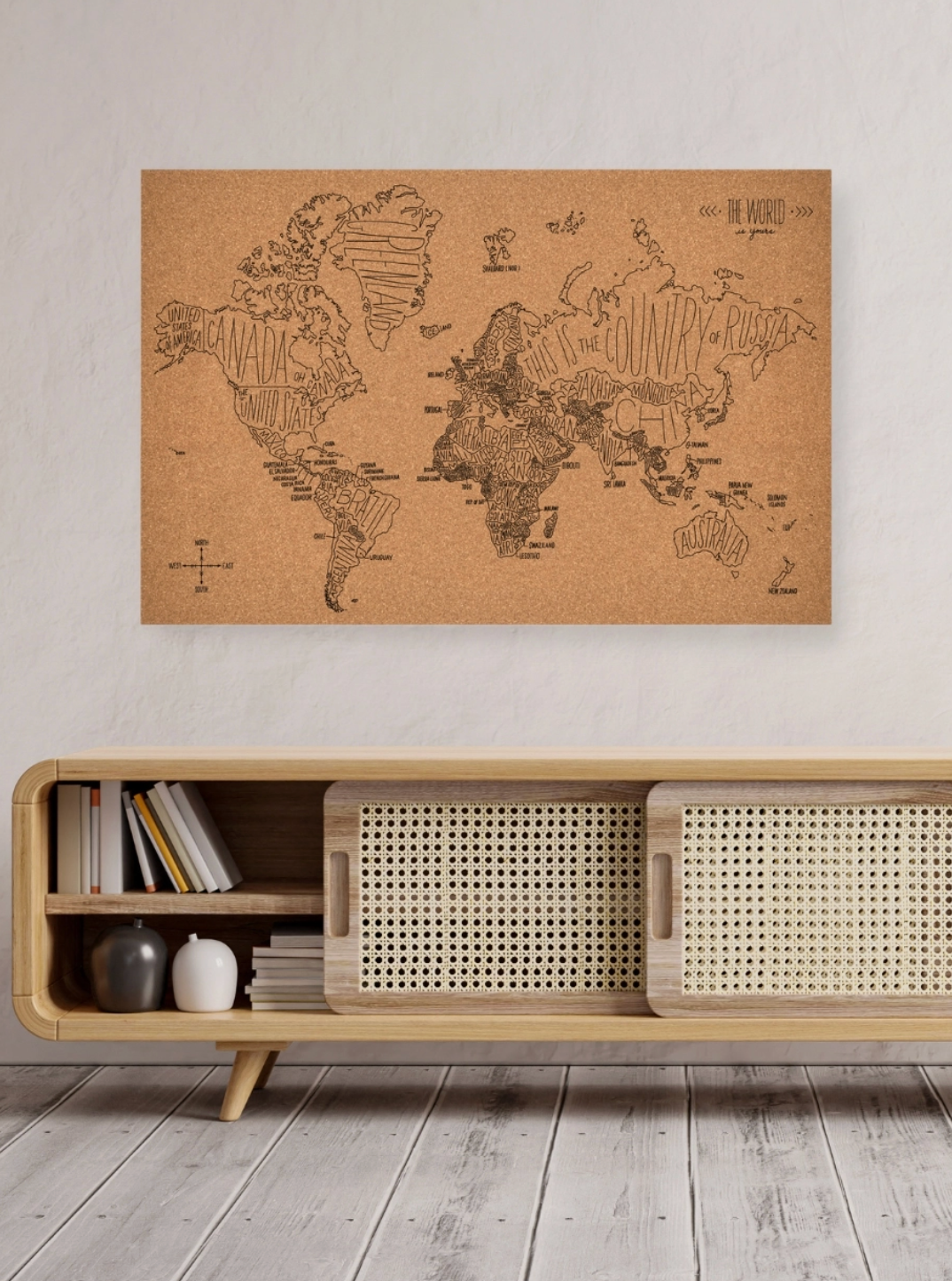 MADE MARKET WORLD CORK MAP