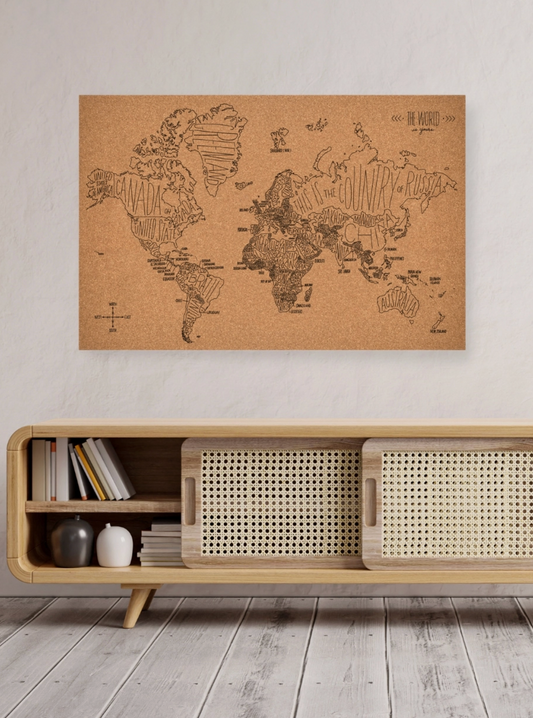 MADE MARKET WORLD CORK MAP