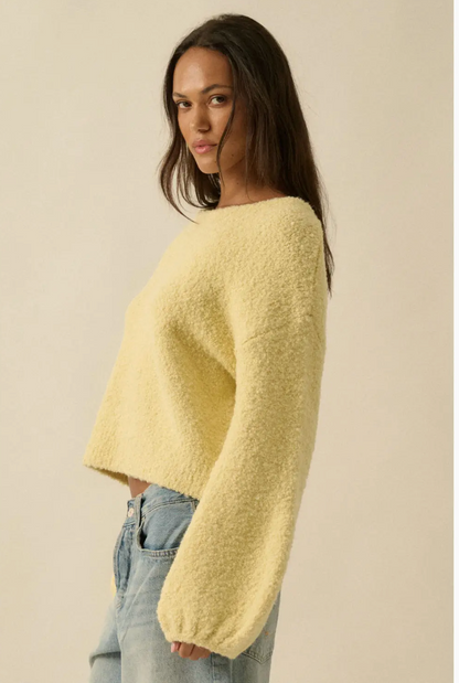 PROMESA BUBBLE SLEEVE SWEATER