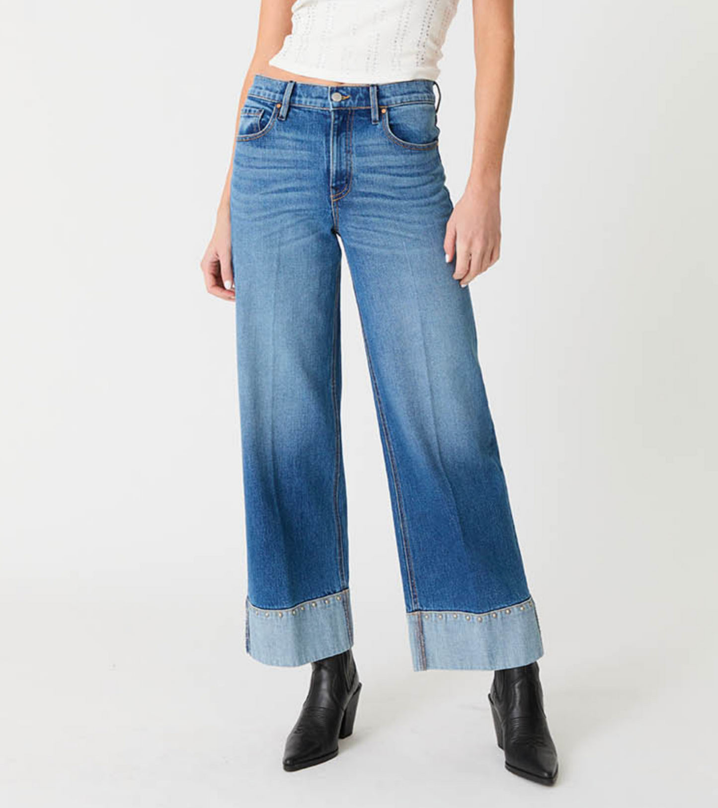 LEVEL 99 PARKER JEANS WITH STUDS