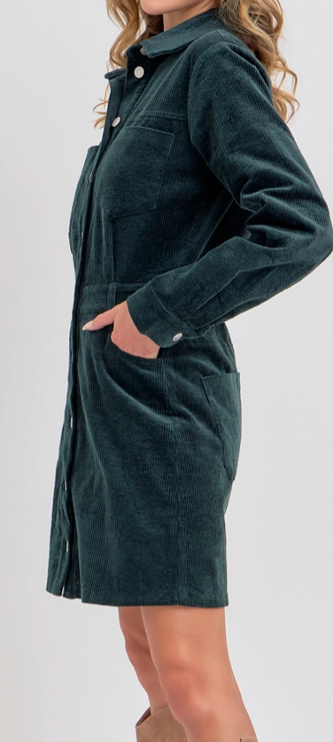 SWEEY LOVELY BY JEN COZY CORD DRESS