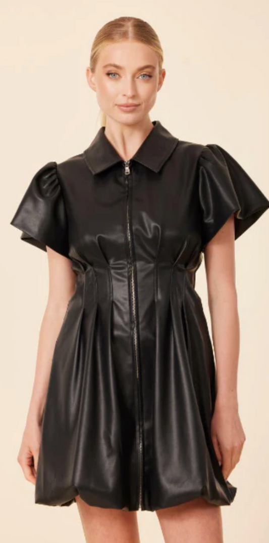 DOLCE CABO VIPER VEGAN LEATHER DRESS