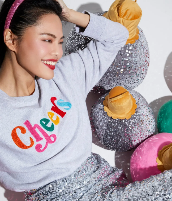 SHIRALEAH CHEERS SWEATSHIRT