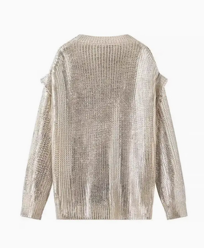 ROSA CLOTHING METALLIC SWEATER