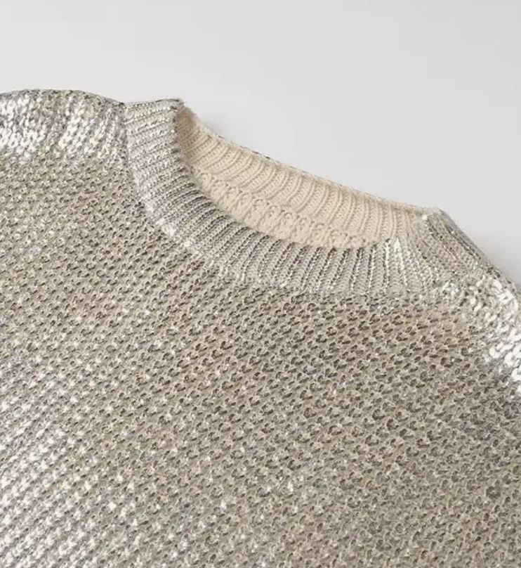 ROSA CLOTHING METALLIC SWEATER