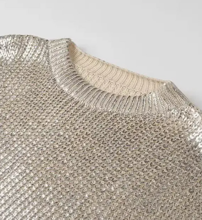 ROSA CLOTHING METALLIC SWEATER
