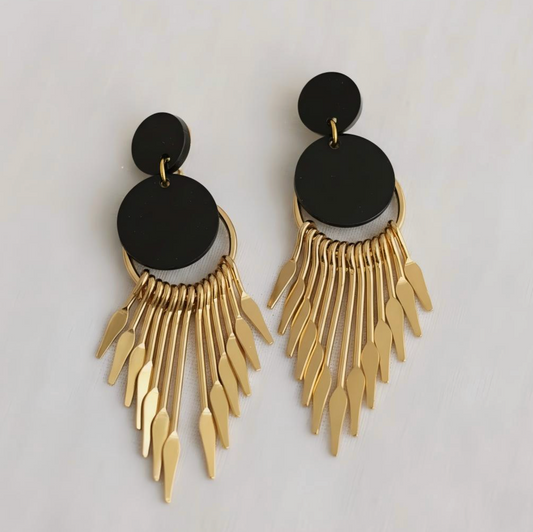 ELLEMADERA BLACKOUT EARRINGS