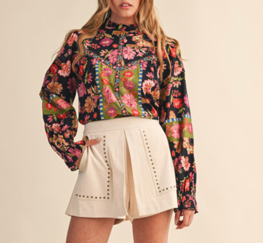 &MERCI BUTTERFLY BLOUSE