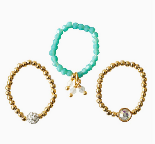 SANTA BARBARA DESIGNS RING BLING STRETCH RING SET