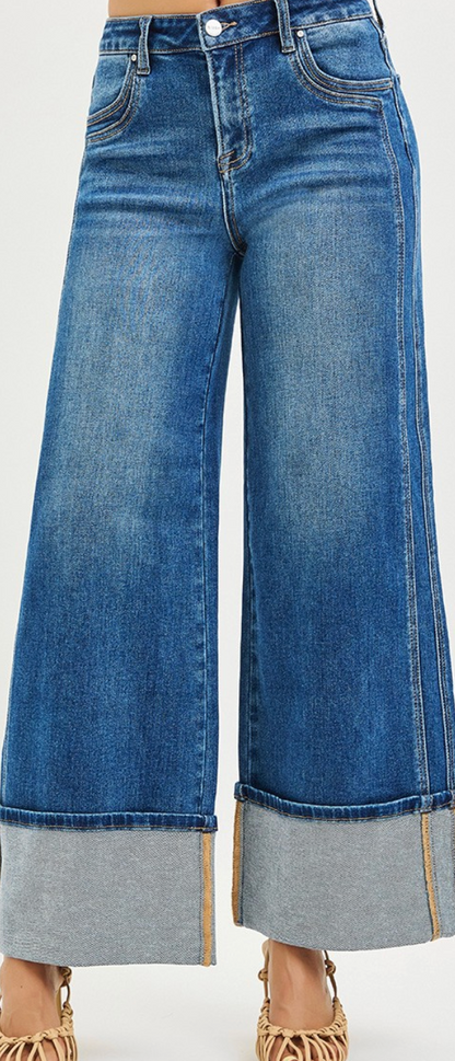 RISEN BLUE BELL CUFF JEAN