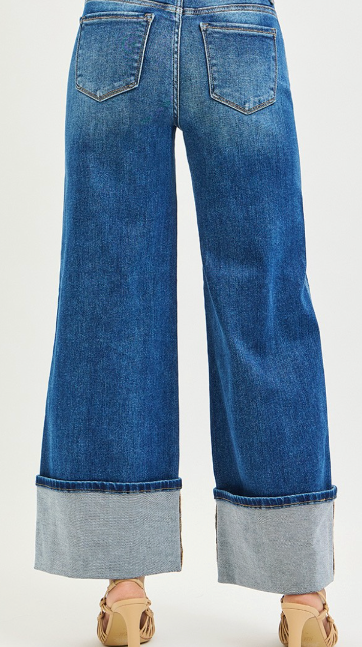 RISEN BLUE BELL CUFF JEAN